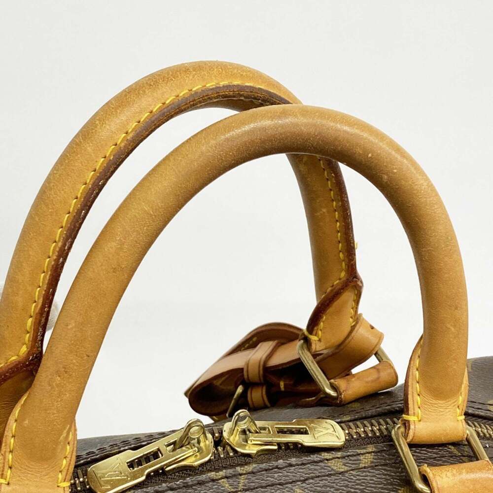 LOUIS VUITTON Authentic Brown Monogram Keepall 55 Boston Bag - Picture 11 of 12